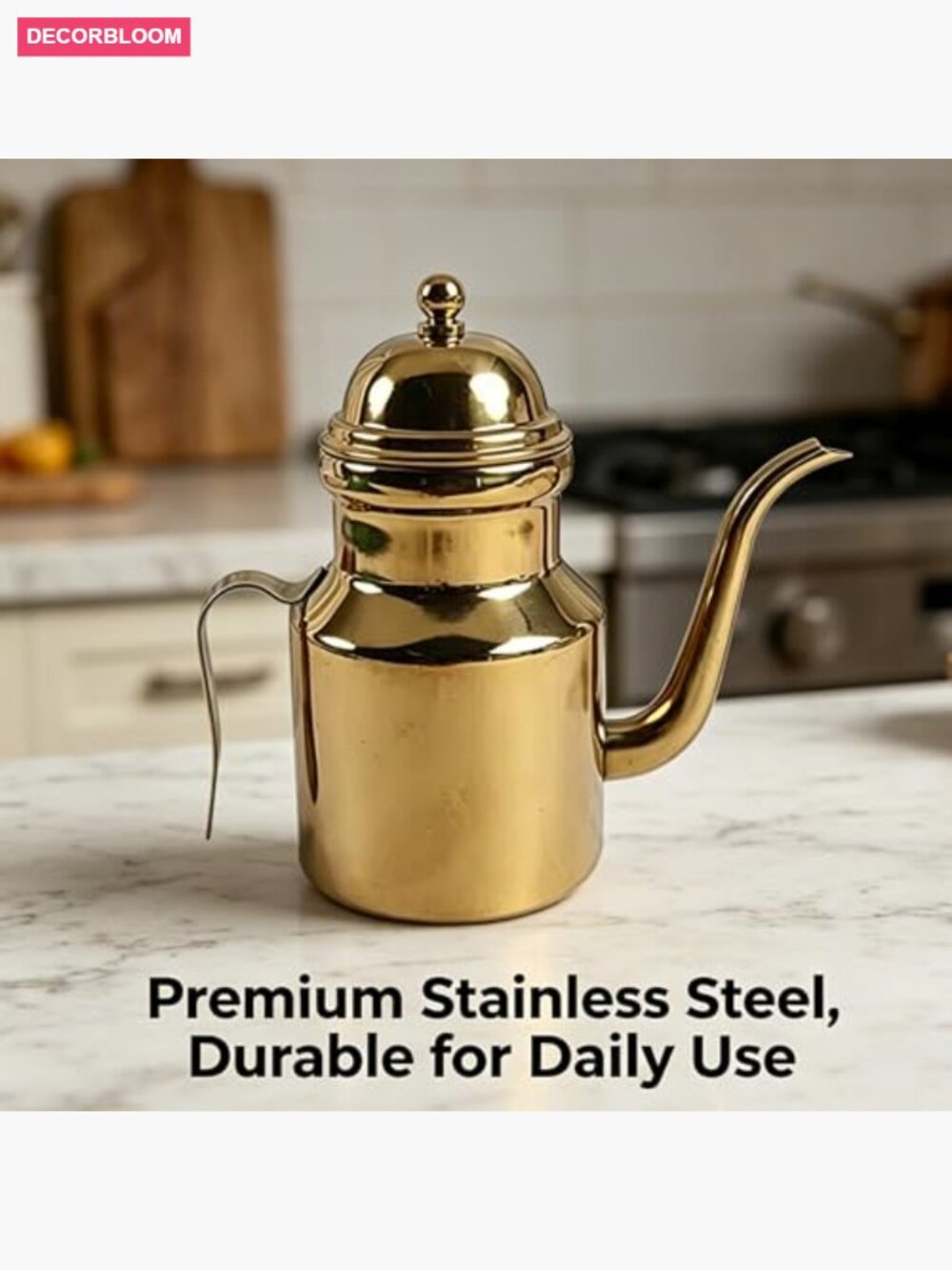 Stainless Steel Oil Dispenser Bottle 450ml for Cooking Kitchen - Picture 2 of 7